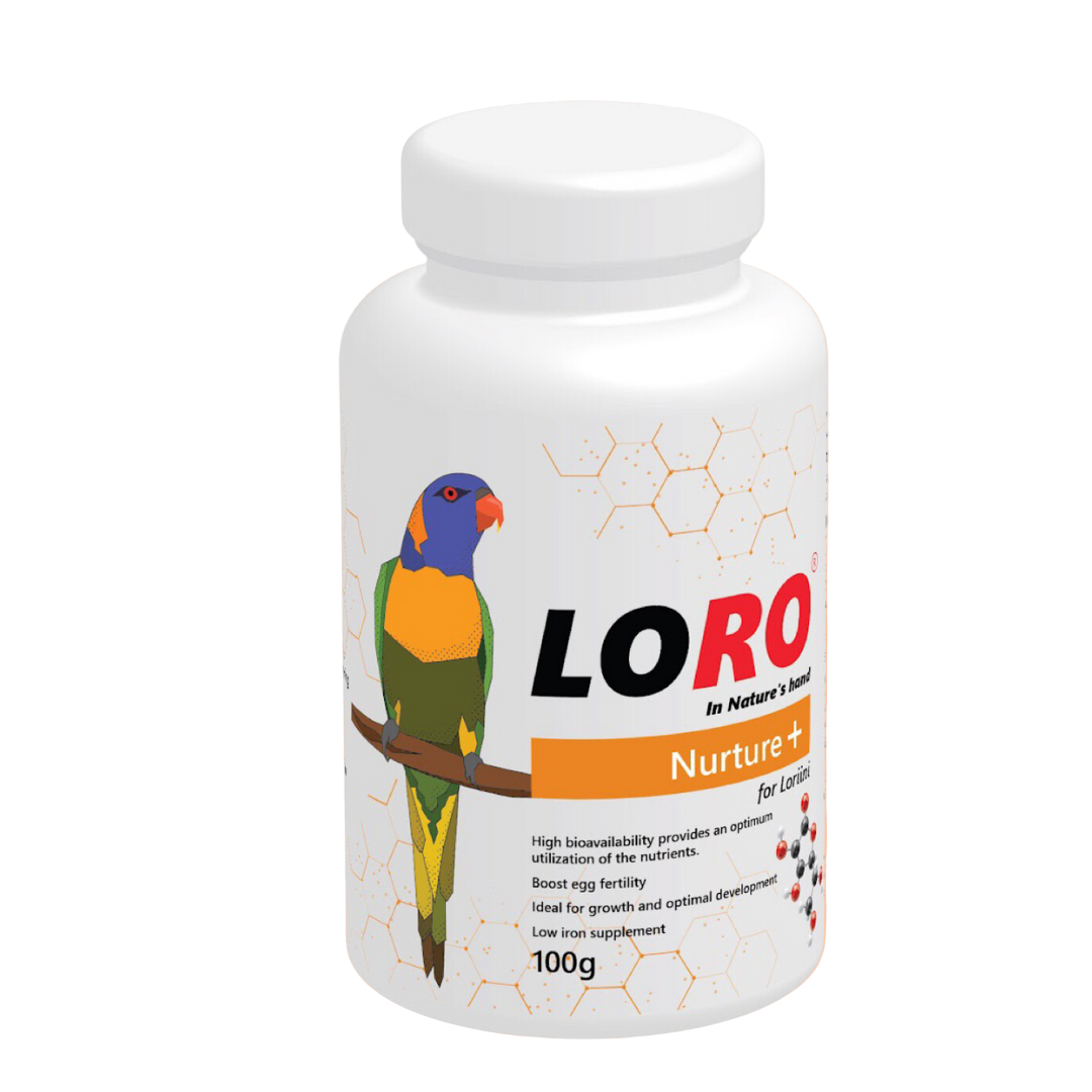 Loro Nurture+ vitamin supplement for lory and lorikeet