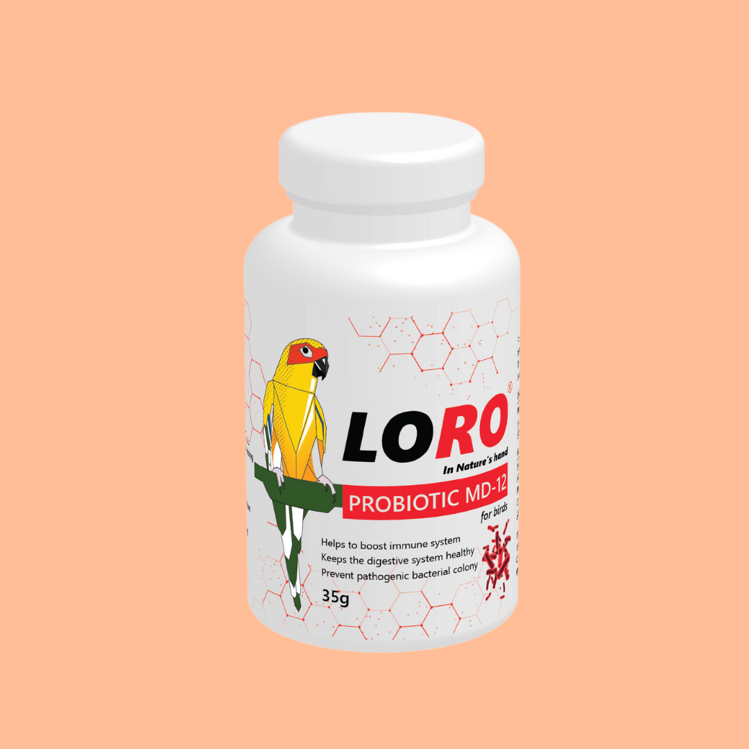 Loro Probiotic MD-12 – Gut Health & Immunity Support for Birds