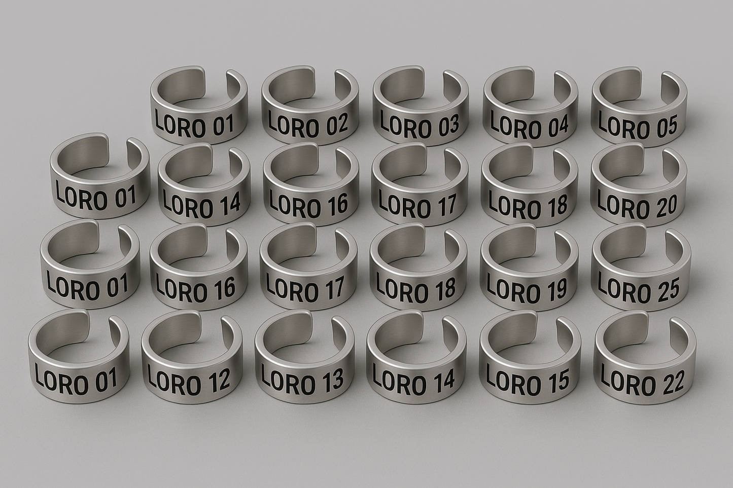 Bird Leg Rings – Easy Identification for Every Bird (25 Stainless steel Rings per Set)