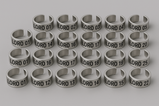 Bird Leg Rings – Easy Identification for Every Bird (25 Stainless steel Rings per Set)