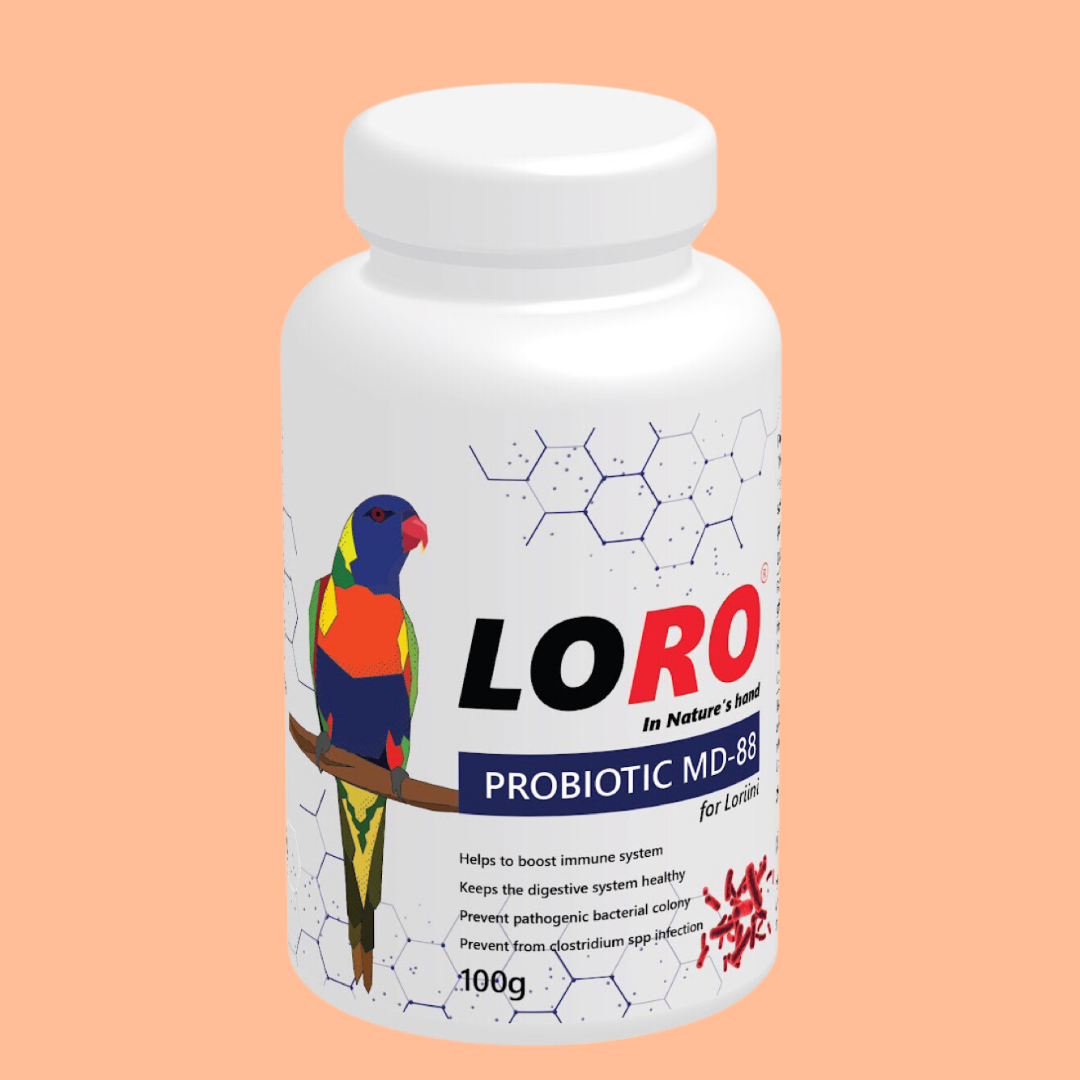 Loro Probiotic MD-88 probiotic supplement for lory and lorikeet