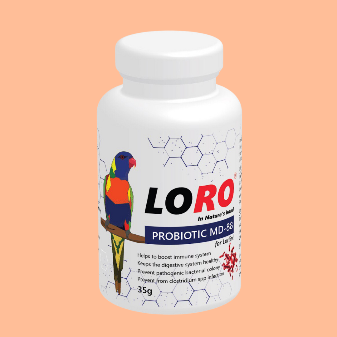 Loro Probiotic MD-88 probiotic supplement for lory and lorikeet