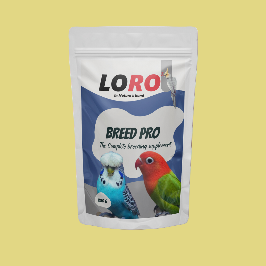 Loro Breed PRO – The complete Calcium and Multivitamin Supplement for Birds