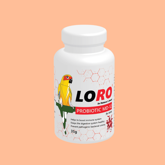 Loro Probiotic MD-12 – Gut Health & Immunity Support for Birds